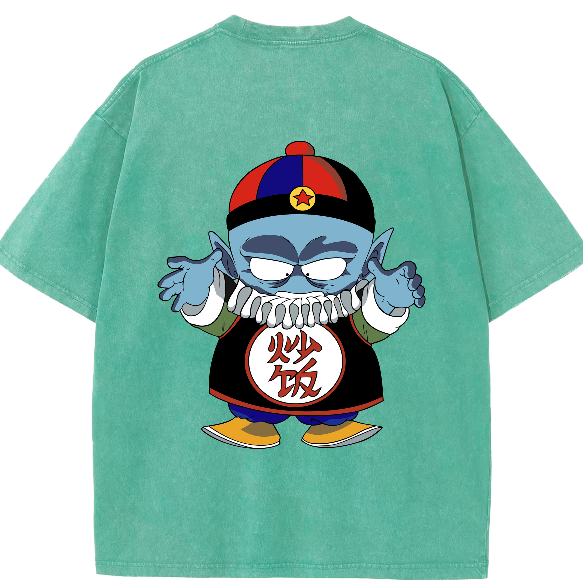 （画像用） ドラゴンボール DRAGON BALL 綿100% ヴィンテージ風 半袖Tシャツ（背面プリント）